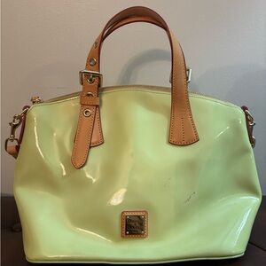 Dooney & Bourke Women's Lime Green and Tan Satchel